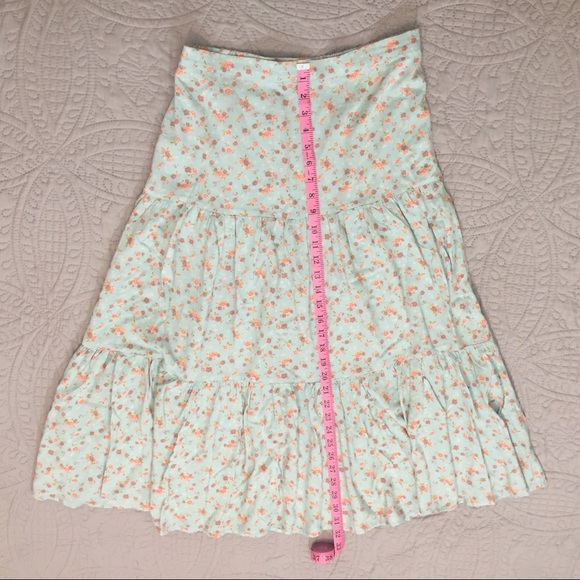 SO NWT Blue Tiered Midi Skirt - Picture 7 of 9